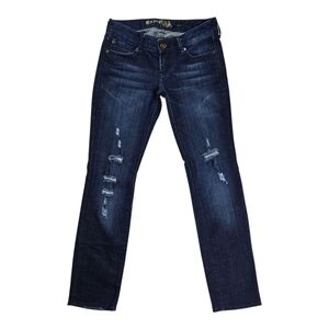 Express Women's Blue Distressed Jeans Sz 0
